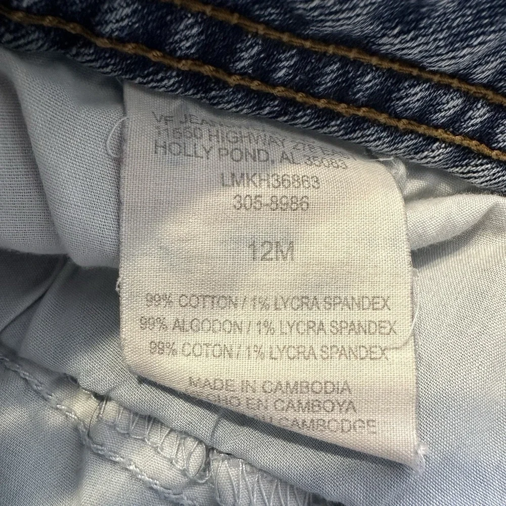 Lee Jeans Womens 12 32x31 Mid Rise Bootcut Light Wash Stretch Denim